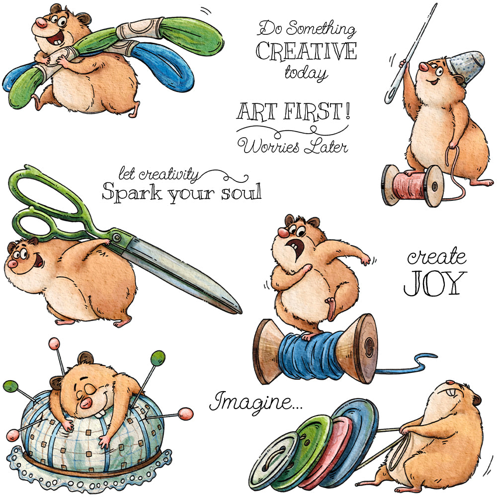 Tailor Mouse Dies & Stamps Set