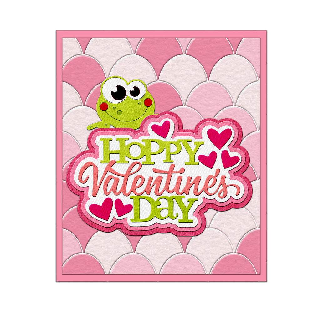 "Happy Valentine's Day" Words Cutting Dies