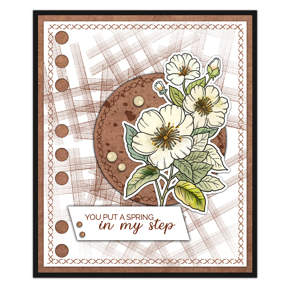 Flowers and Butterflies Dies & Stamps Set