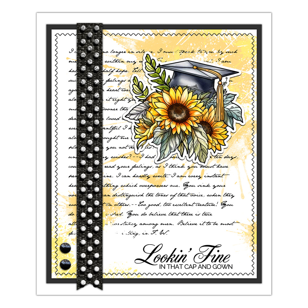 Graduation Season Doctoral Hat Dies & Stamps Set