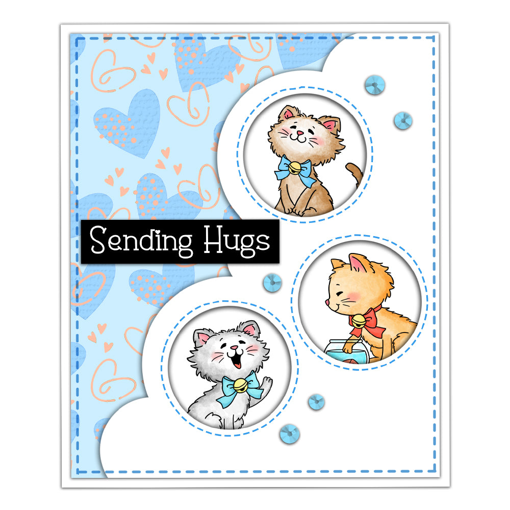 Cute Cats Dies & Stamps Set