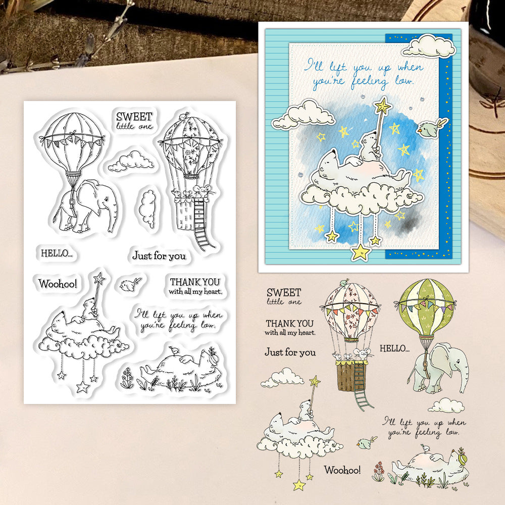 Polar Bear Elephant Clear Stamps