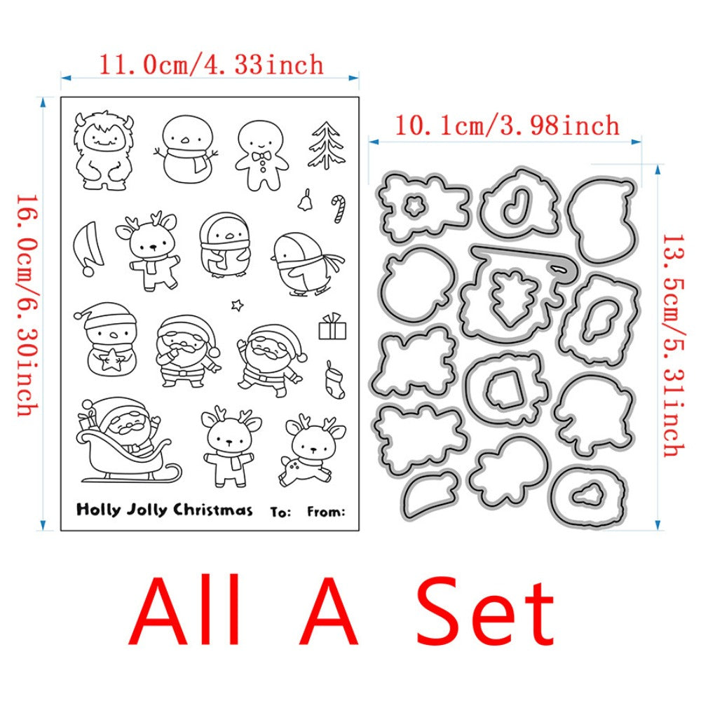 Christmas Animals Dies & Stamps Set