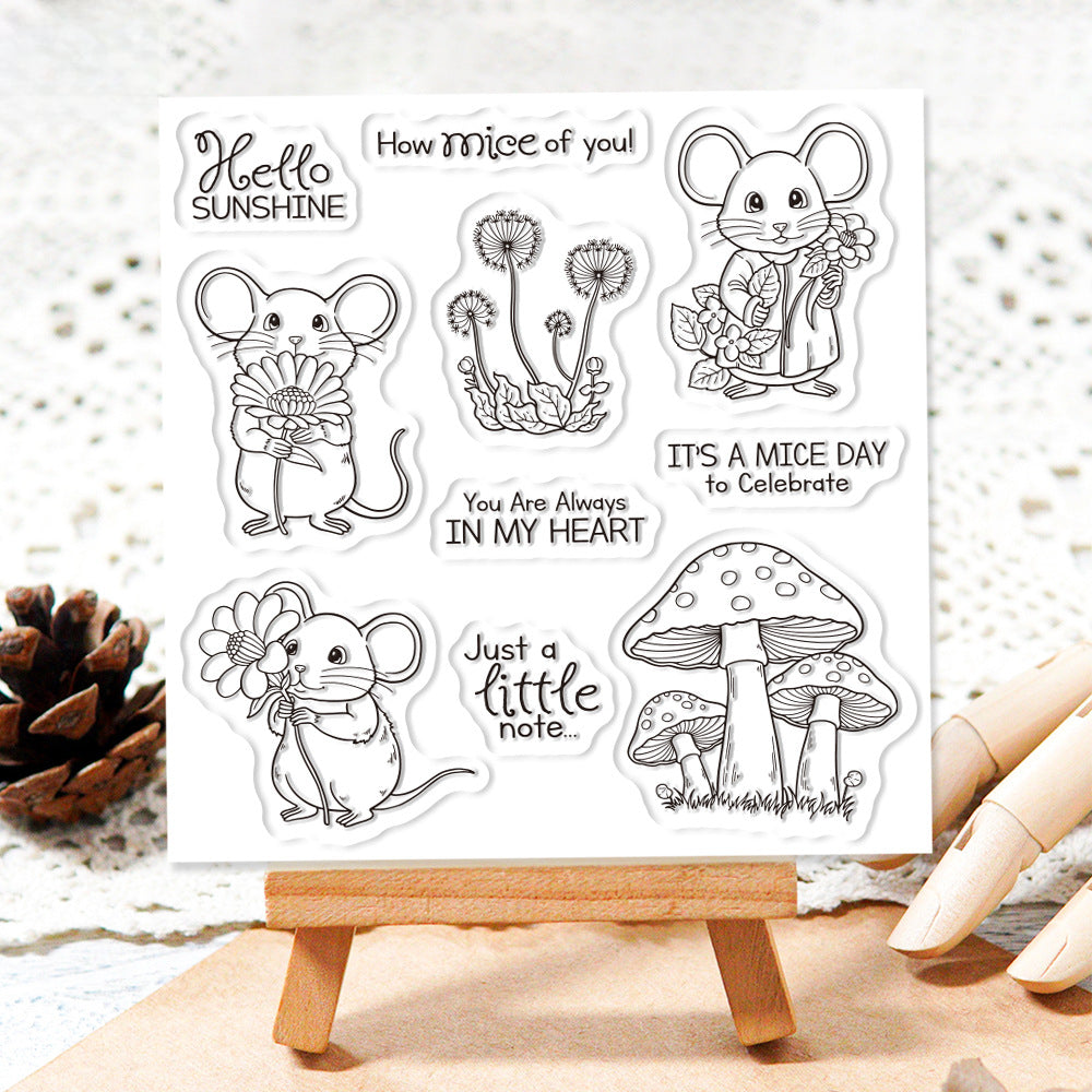 Mouse Mushroom Dies & Stamps Set