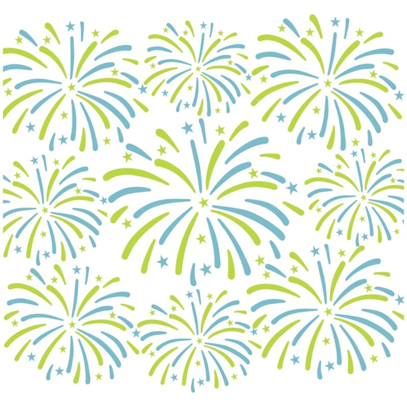 Fireworks Background DIY Painting Hollow Stencil