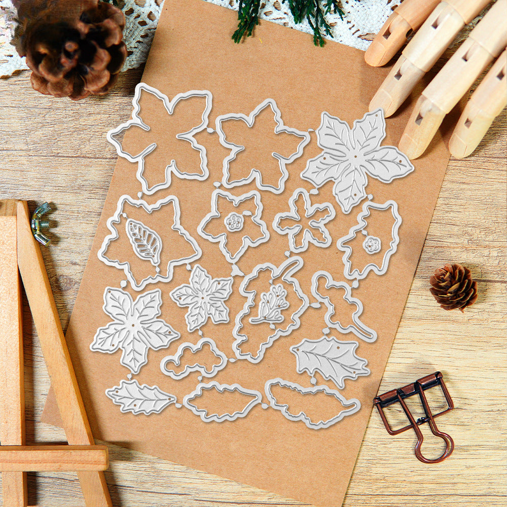 Christmas Poinsettia Dies & Stamps Set