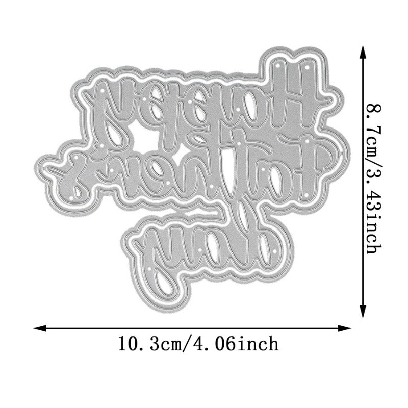 "Happy Father's Day" Words Metal Cutting Dies