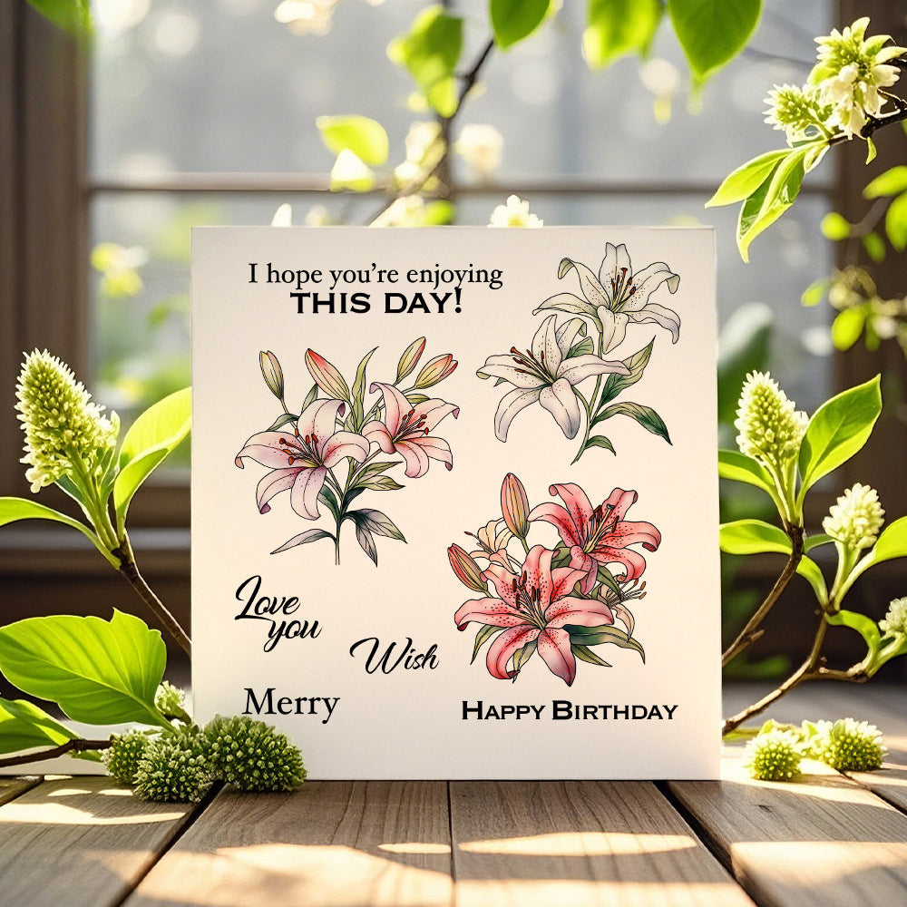 Spring Lilies Dies & Stamps Set
