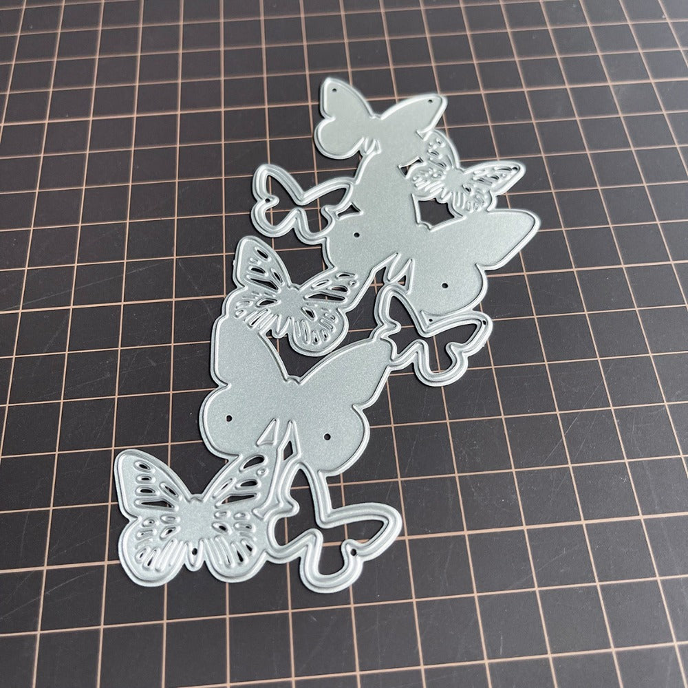 Beautiful Butterflies Lace Border Metal Cutting Dies