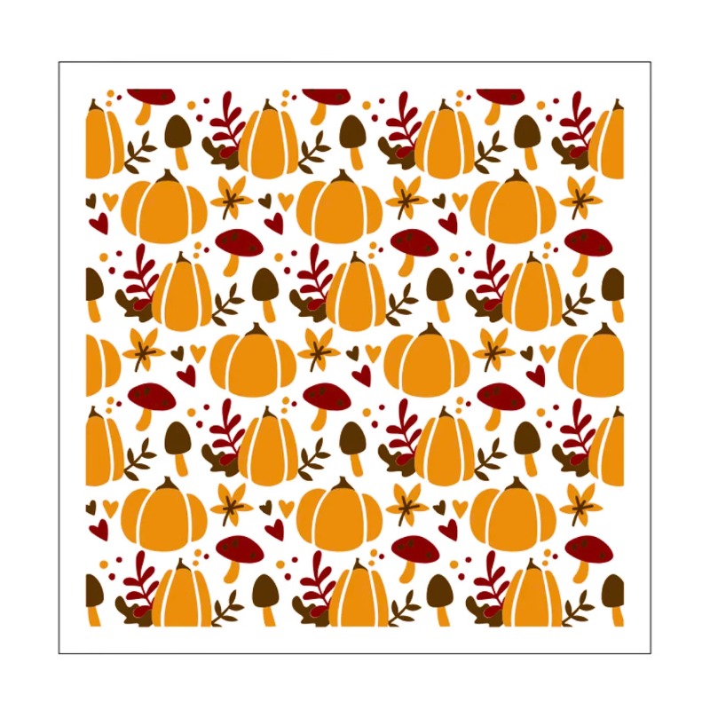 Pumpkin Mushrooms DIY Painting Hollow Stencil