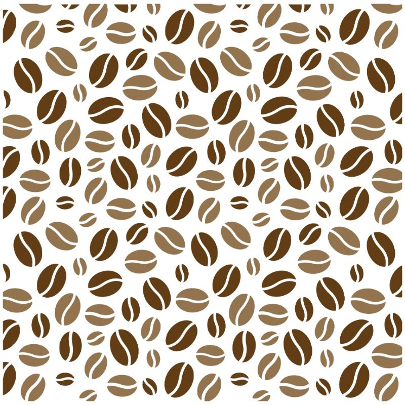 3D Coffee Beans DIY Painting Hollow Stencil