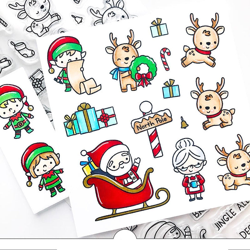 Santa Claus and Deer Dies & Stamps Set