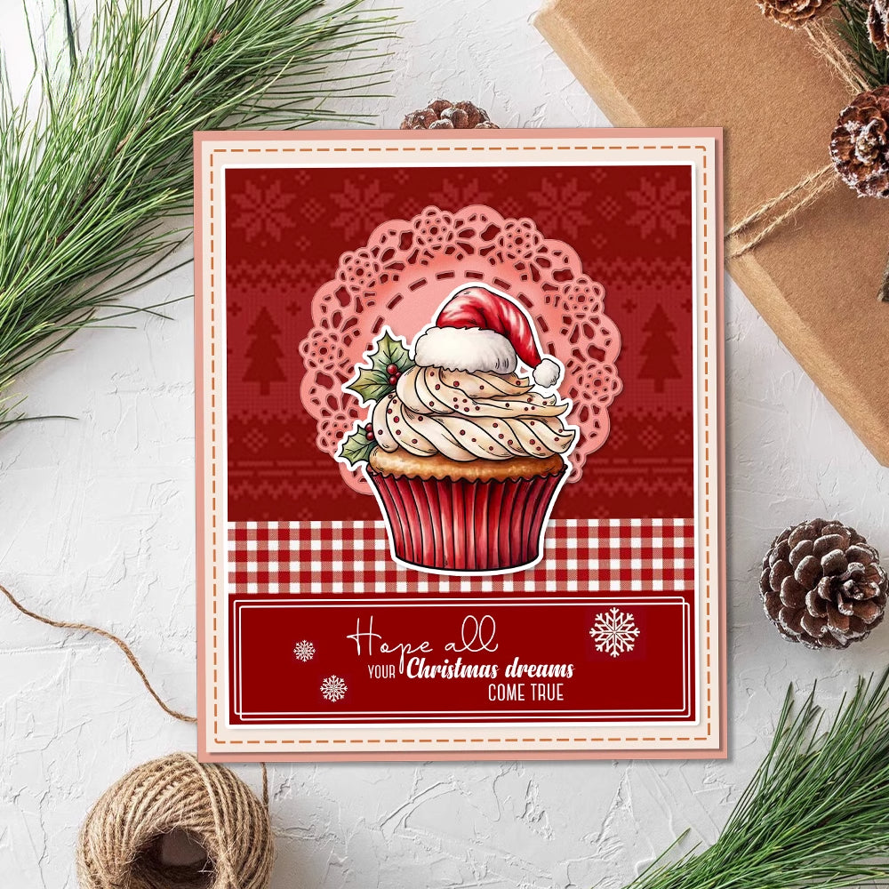 Christmas Cupcakes Dies & Stamps Set