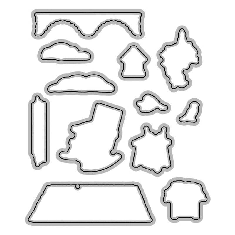 Patio Lounge Chair Dies & Stamps Set