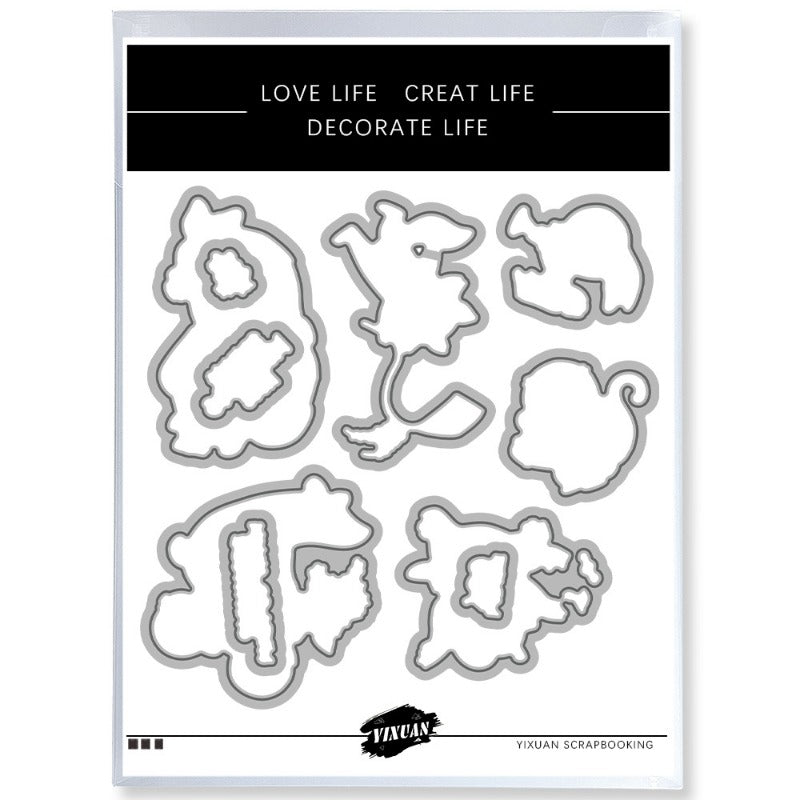 Animals Playing Dies & Stamps Set