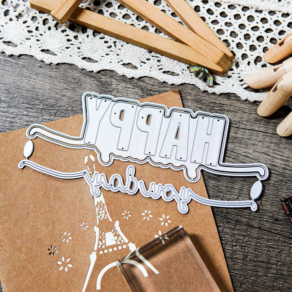 Happy Words Metal Cutting Dies