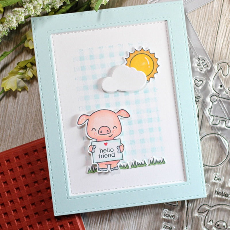 Animal Message Board Dies & Stamps Set