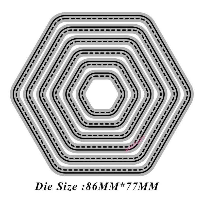 Stackable Hexagonal Frame Cutting Dies
