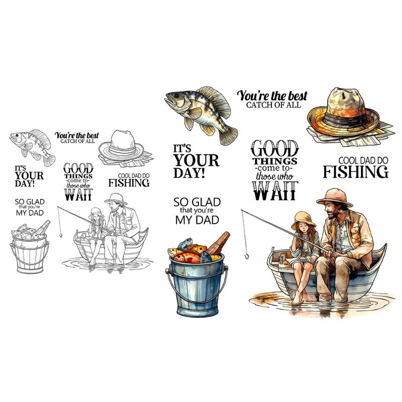 Fishing Dies & Stamps Set