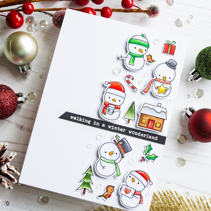 Winter Snowman Series Dies & Stamps Set