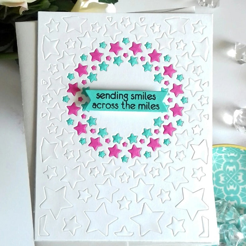 Irregular Star Hollow Background Board Cutting Dies