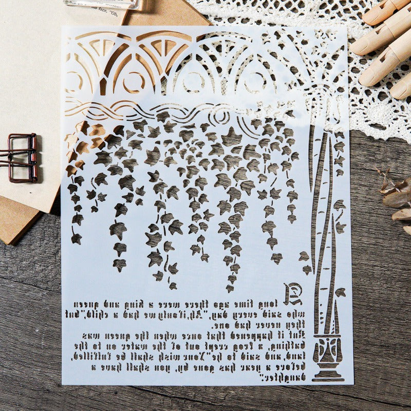 Leaves DIY Painting Hollow Stencil