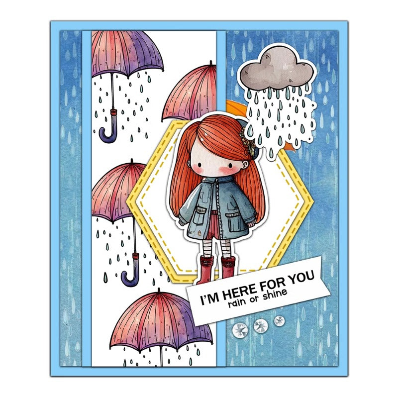 Cute Boy & Girl Dies & Stamps Set