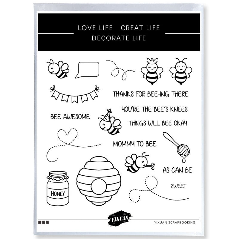 Bees and Beehive Dies & Stamps Set
