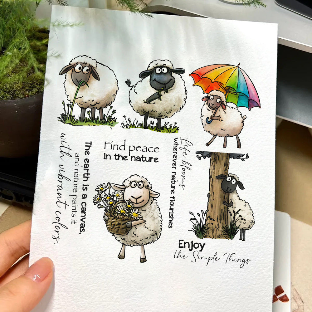 Lamb Eating Grass Dies & Stamps Set