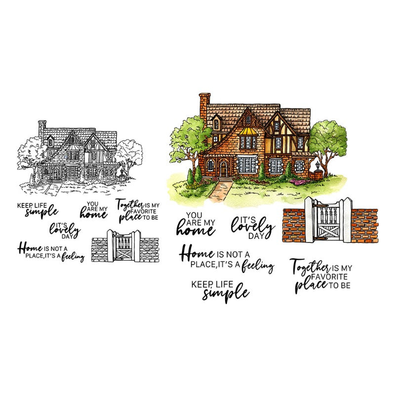 The Country Cottage Dies & Stamps Set