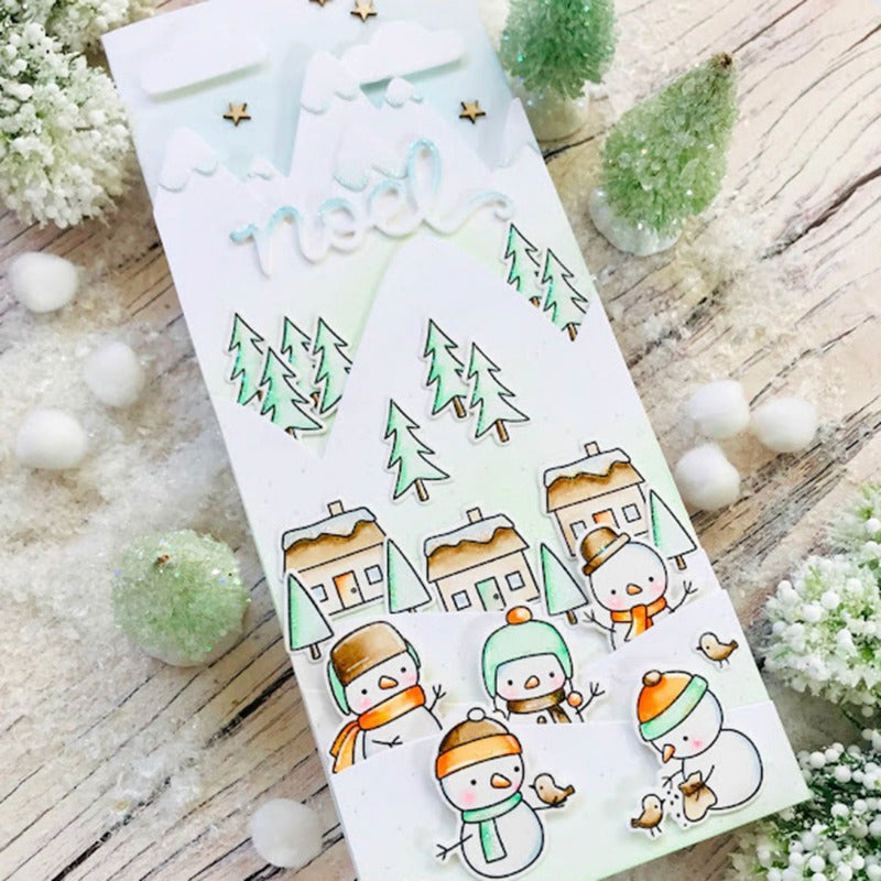 Winter Snowman Series Dies & Stamps Set