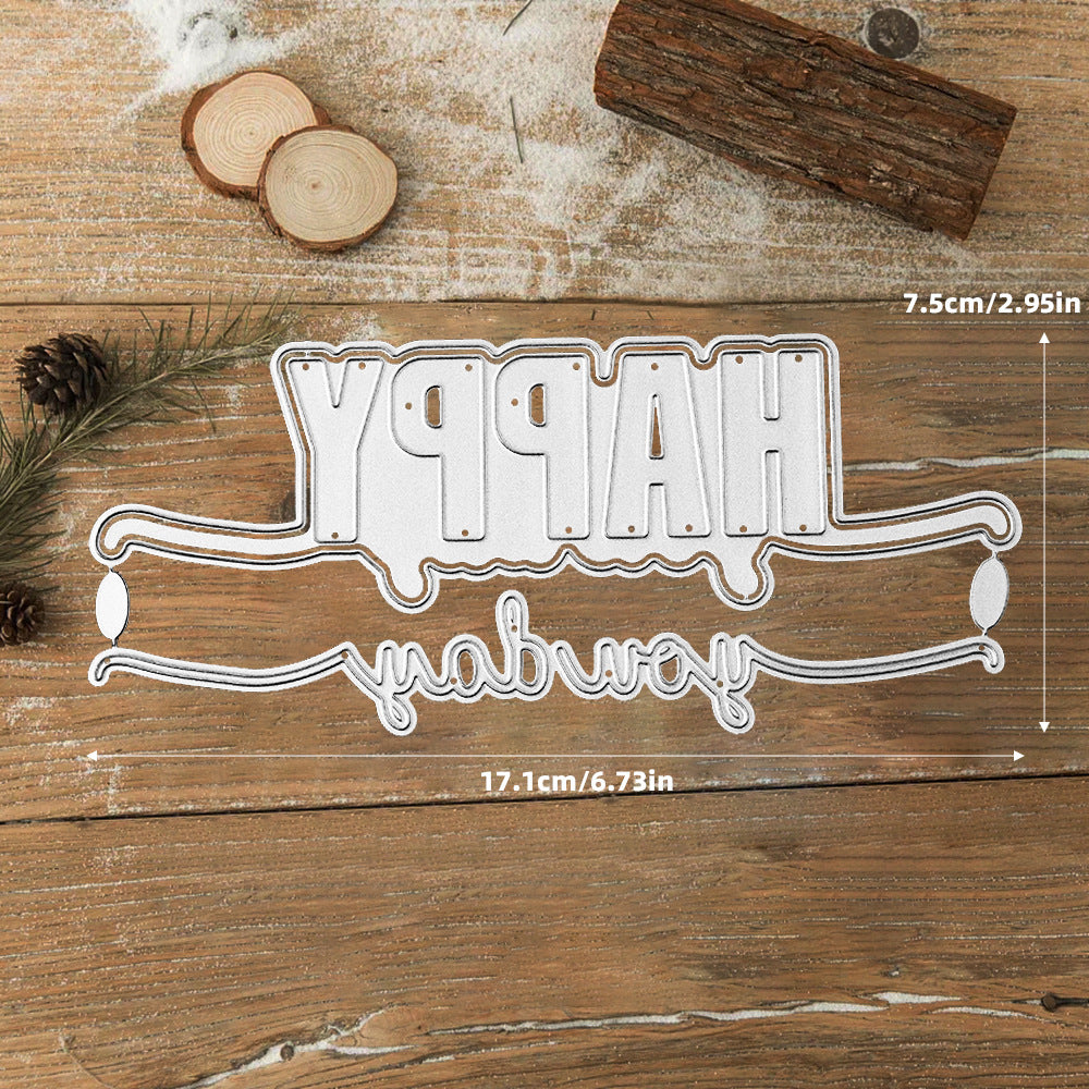 Happy Words Metal Cutting Dies