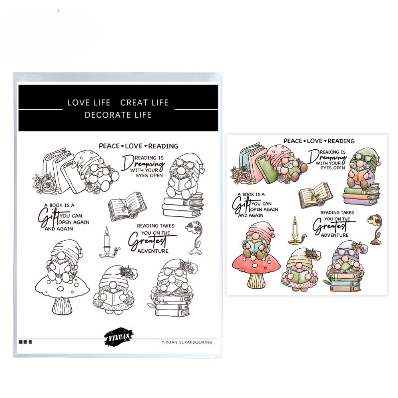 Reading Gnomes Dies & Stamps Set