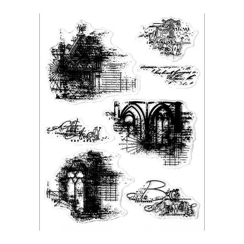 Vintage Baroque Windows Clear Stamps