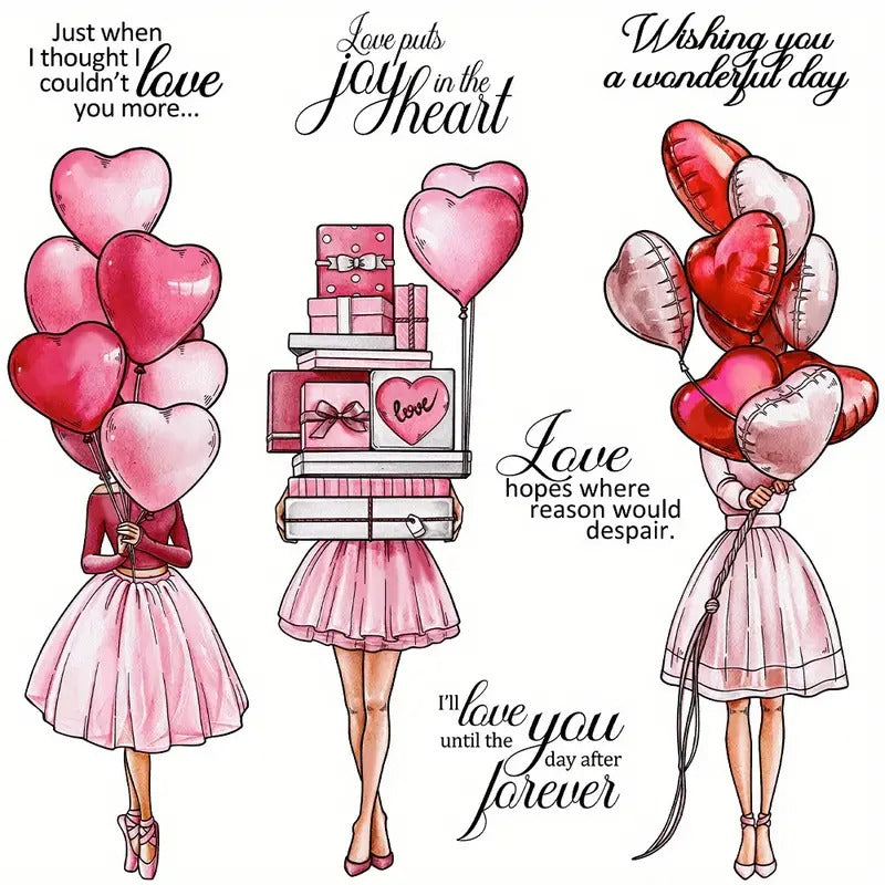 Valentine's Day Theme Dies & Stamps Set