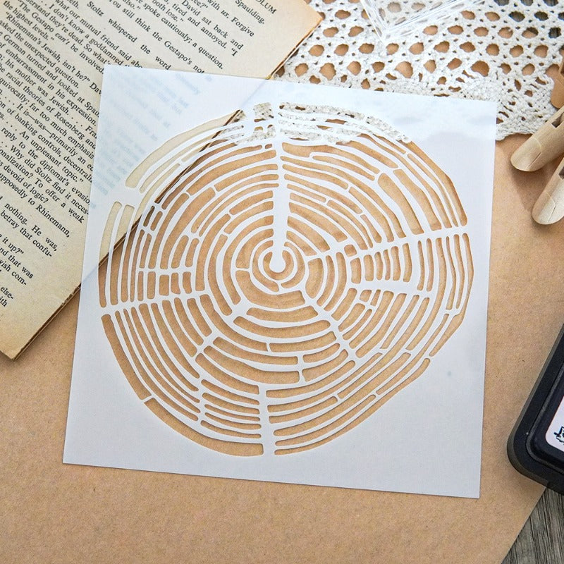 Annual Rings DIY Painting Hollow Stencil