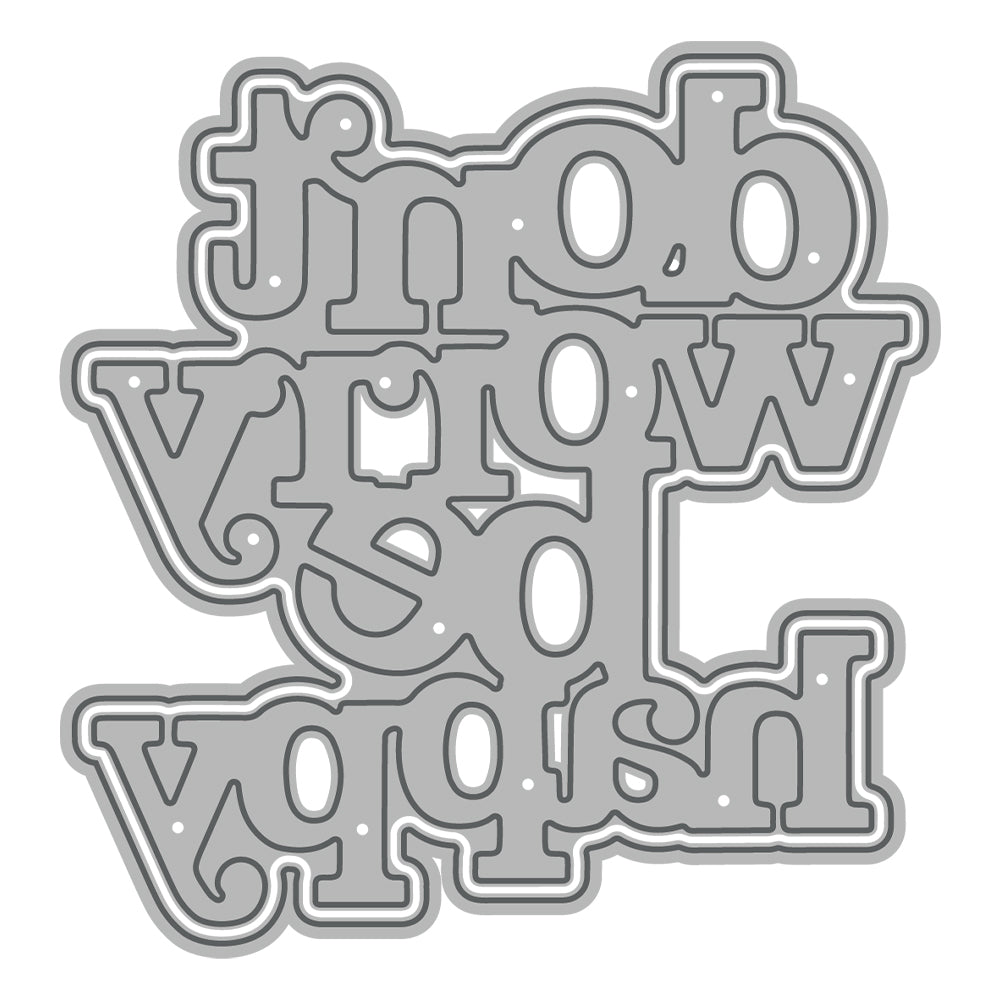 "Don't Worry Be Happy" Phrase Cutting Dies