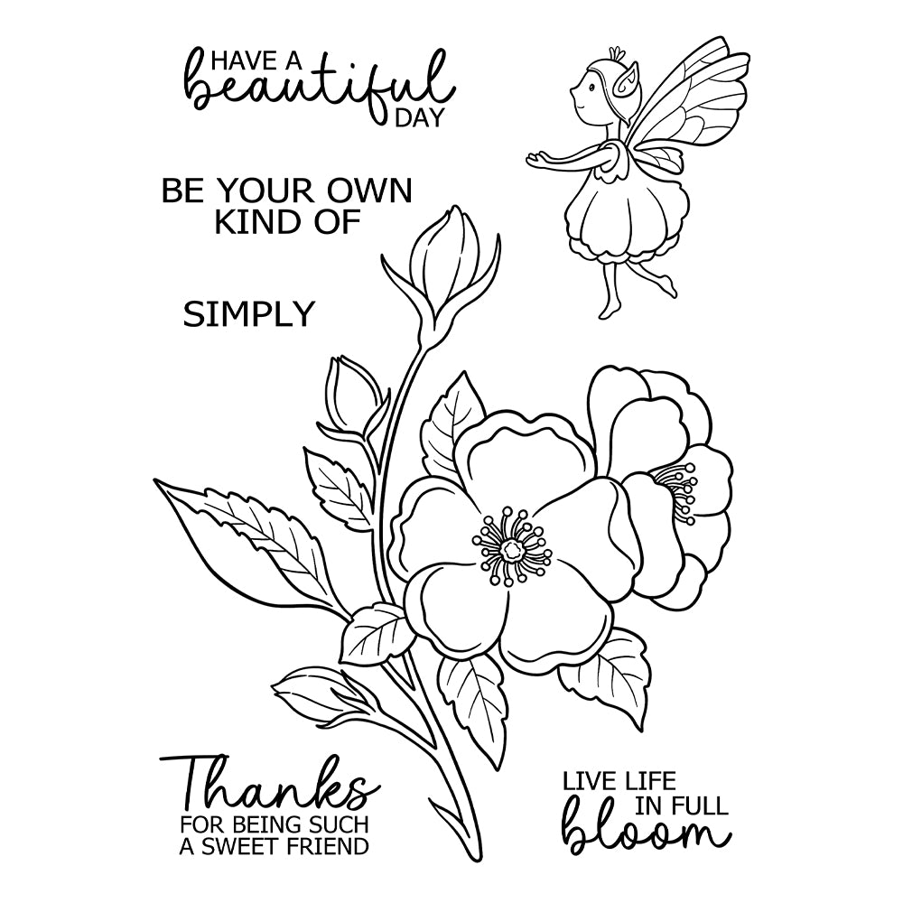 Flower Fairy Dies & Stamps Set