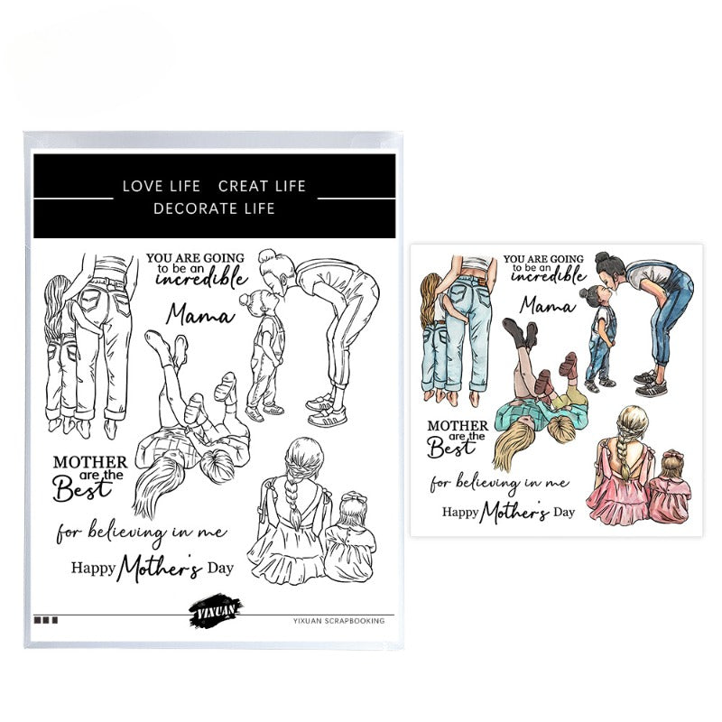 Mother & Daughter Dies & Stamps Set
