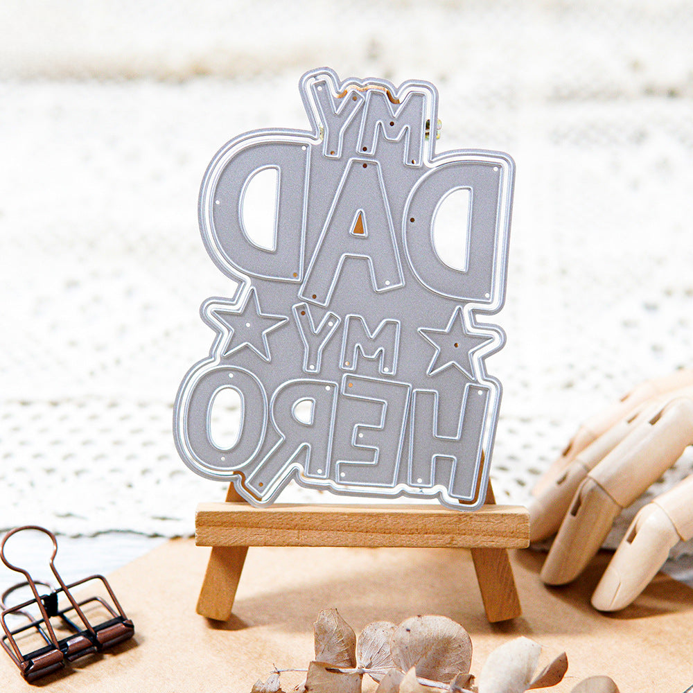 Father's Day Words Metal Cutting Dies