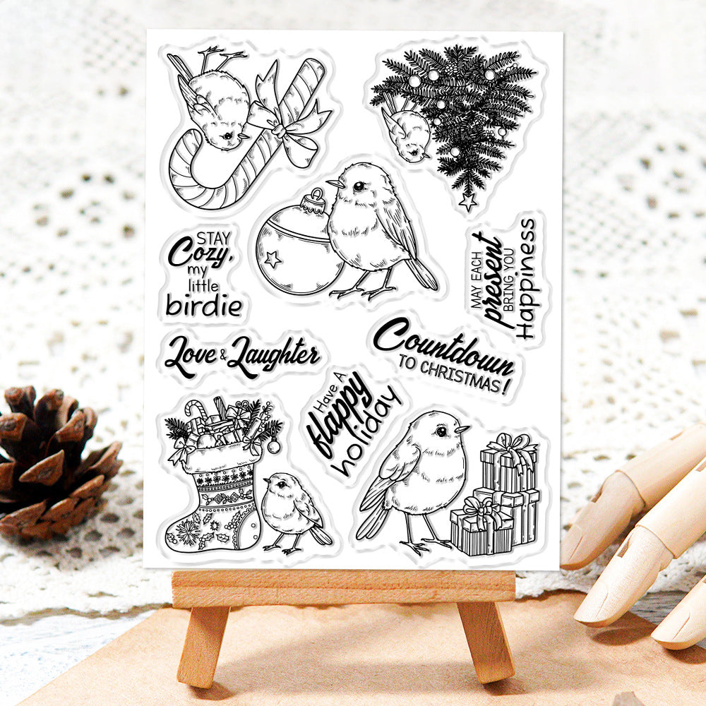 Christmas Birds Dies & Stamps Set