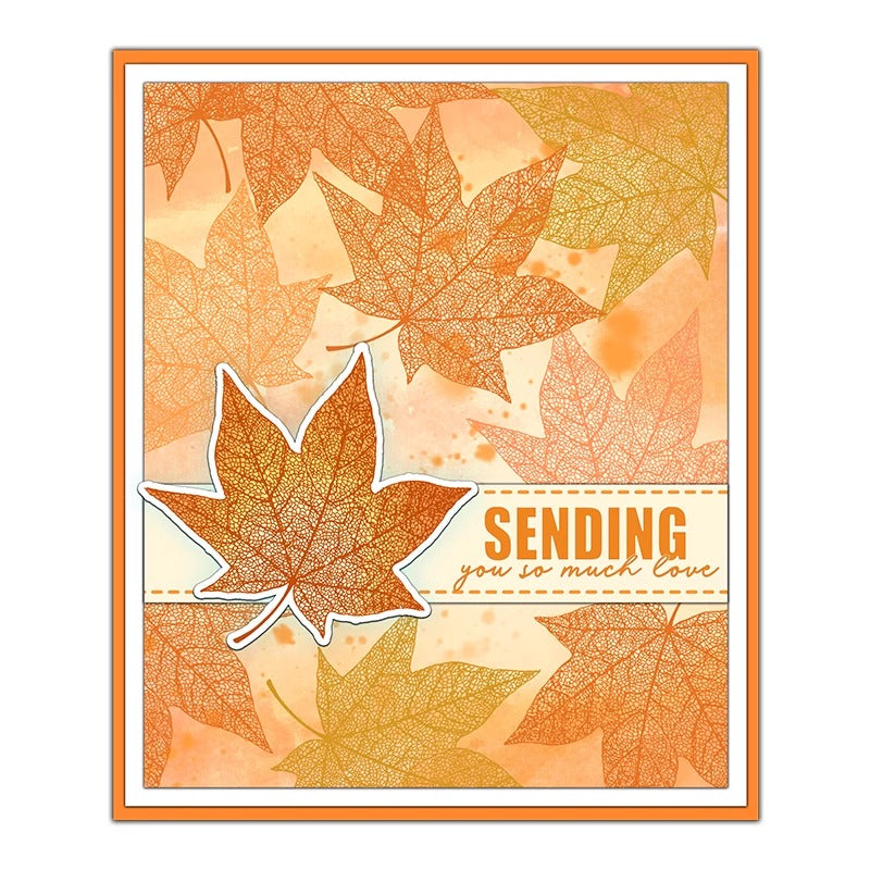 Autumn Nature Leaves Dies & Stamps Set