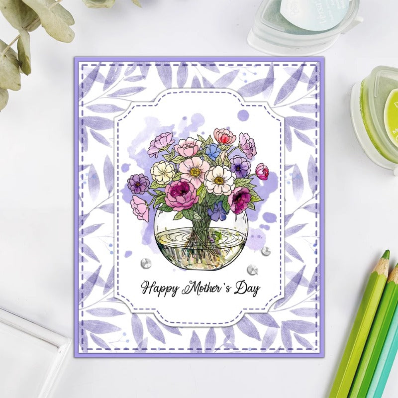 Flowers In A Vase Dies & Stamps Set