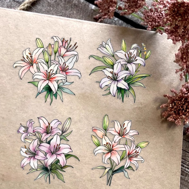 Blooming Lilies Dies & Stamps Set