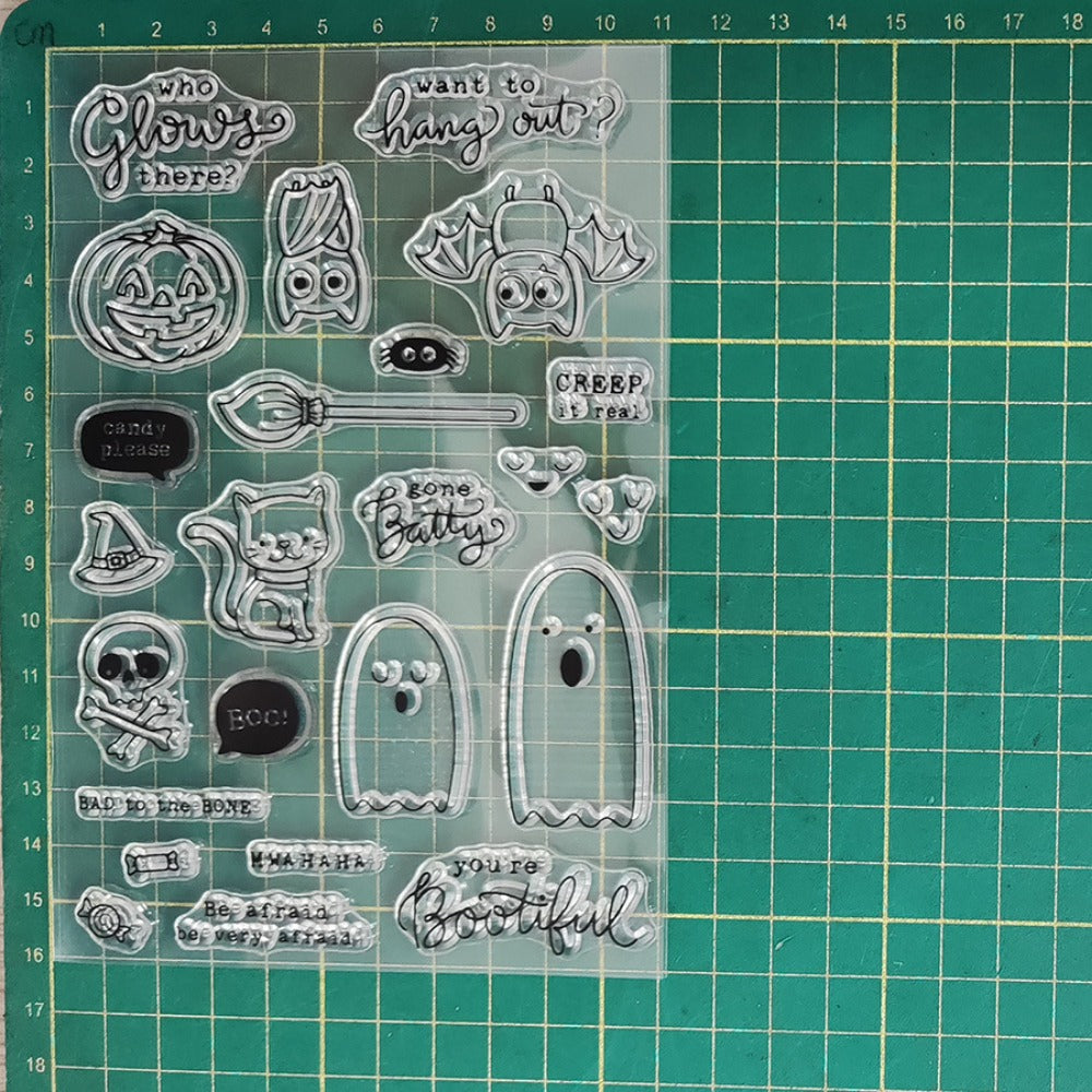 Halloween Ghost Dies & Stamps Set