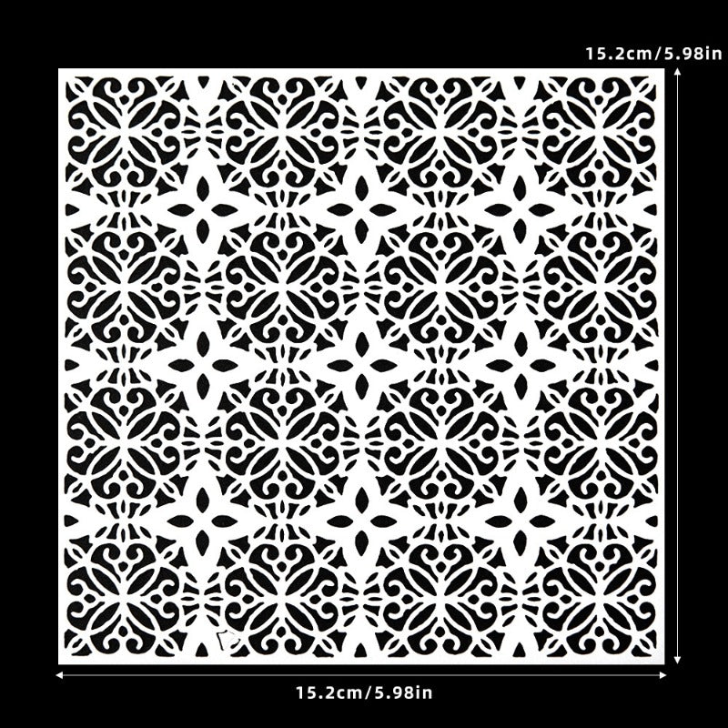 Window Grilles DIY Painting Hollow Stencil