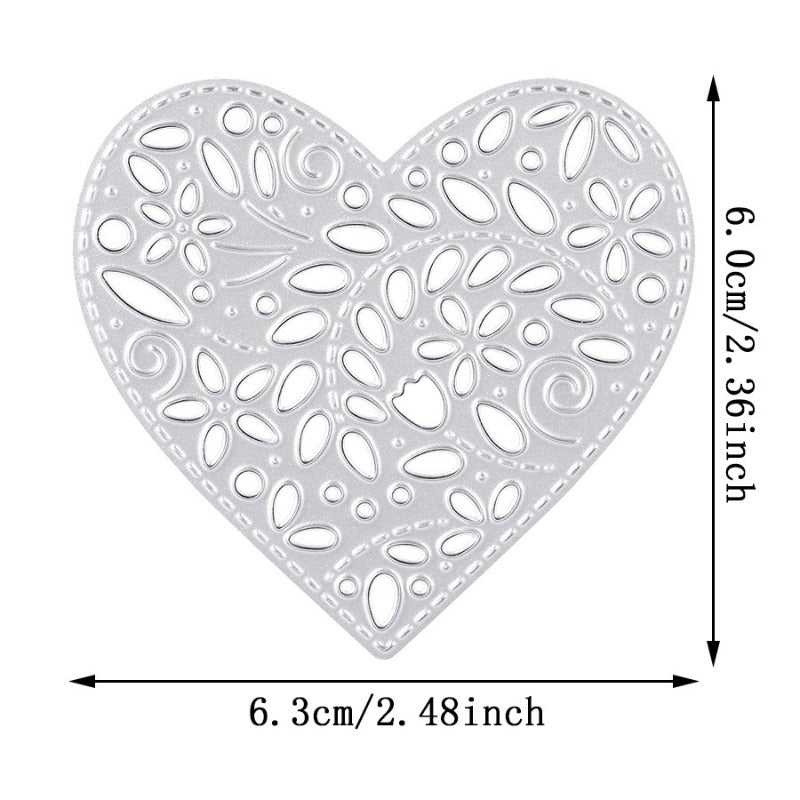 Heart Embossed Border Metal Cutting Dies