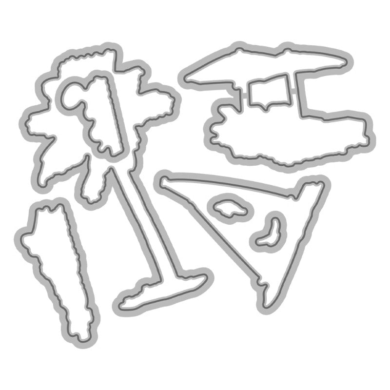 Summer Beach Dies & Stamps Set