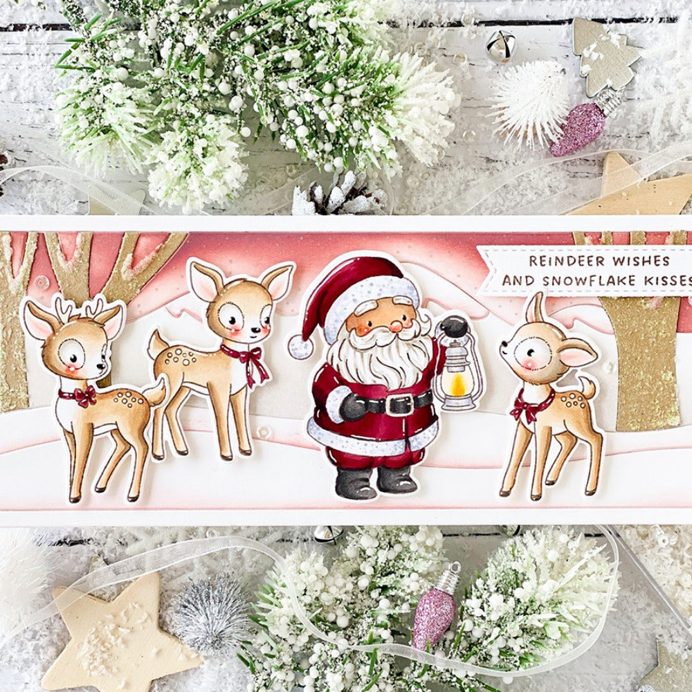 Santa Claus and Deer Dies & Stamps Set
