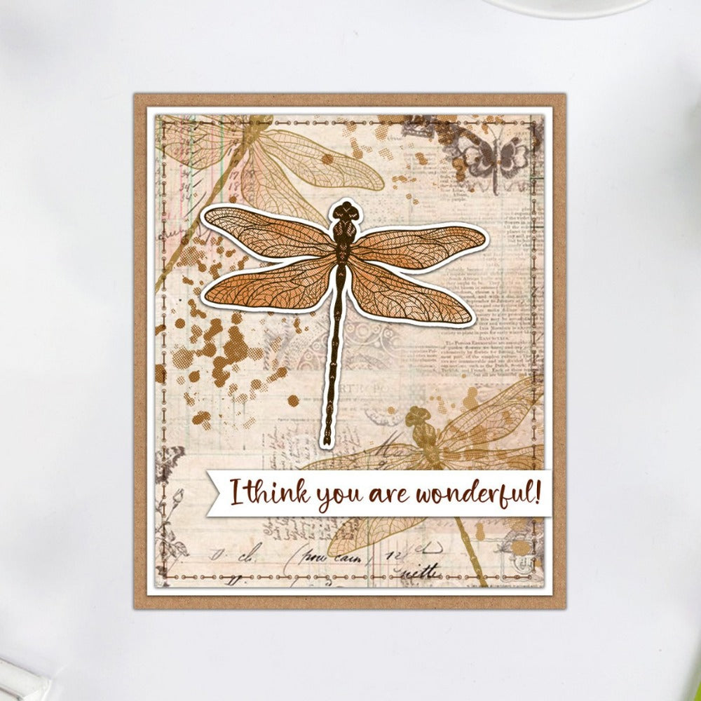 Dragonfly Bee Dies & Stamps Set